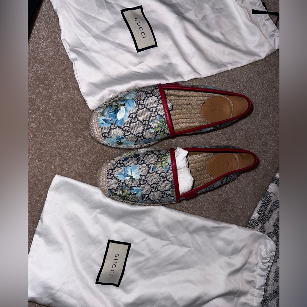 Gucci Women's jacquard espadrille size 38.5